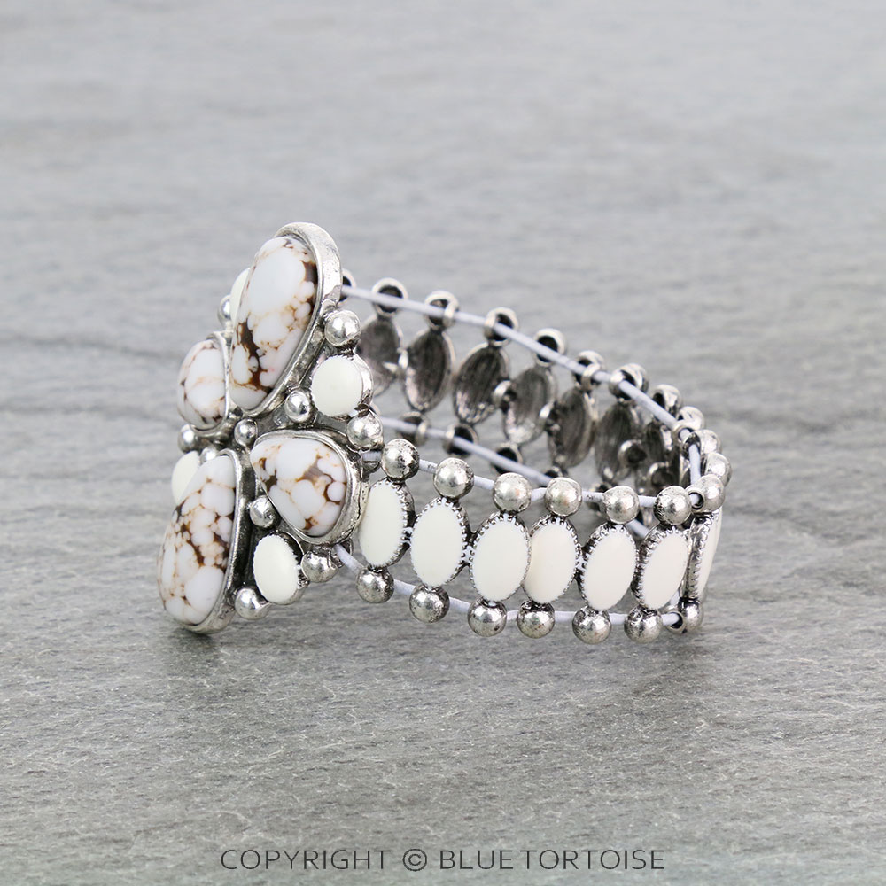 Western Design Stone Stretch Bracelet - Image 2