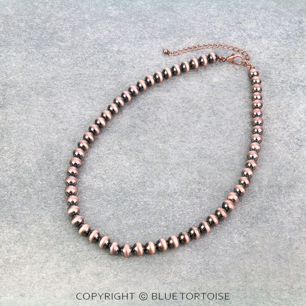 18" Navajo Style Pearl Necklace