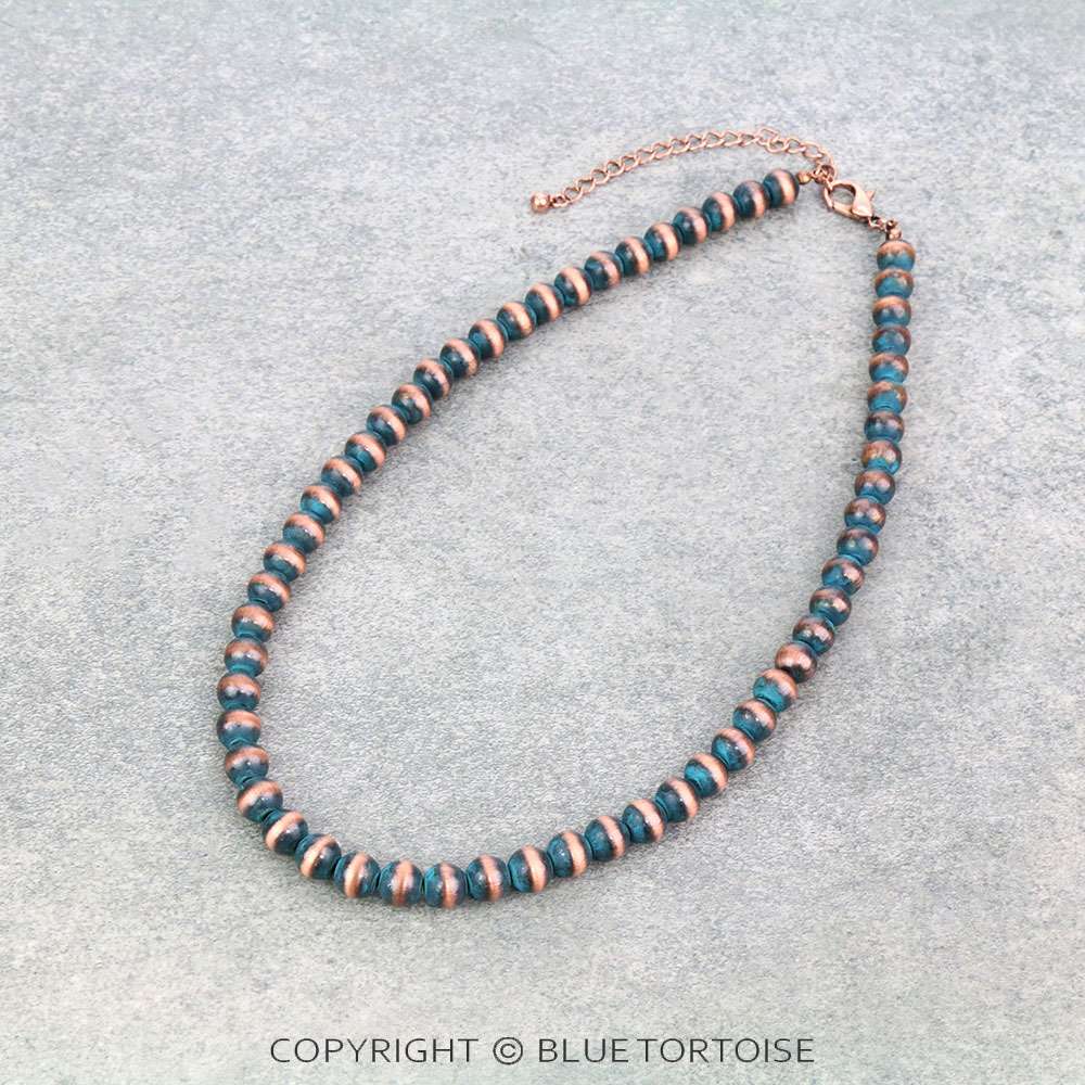 18" Navajo Style Pearl Necklace