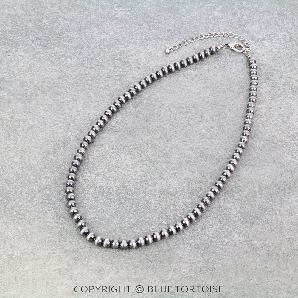 18" Navajo Style Pearl Necklace