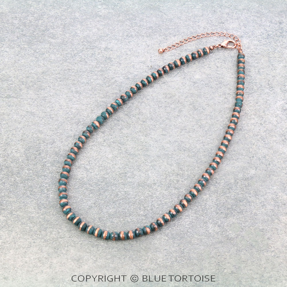 18" Navajo Style Pearl Necklace