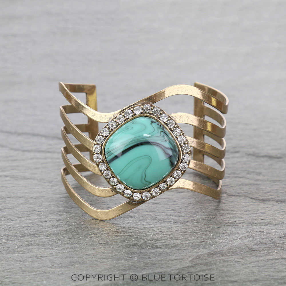 Fashion Stone Cuff Bracelet