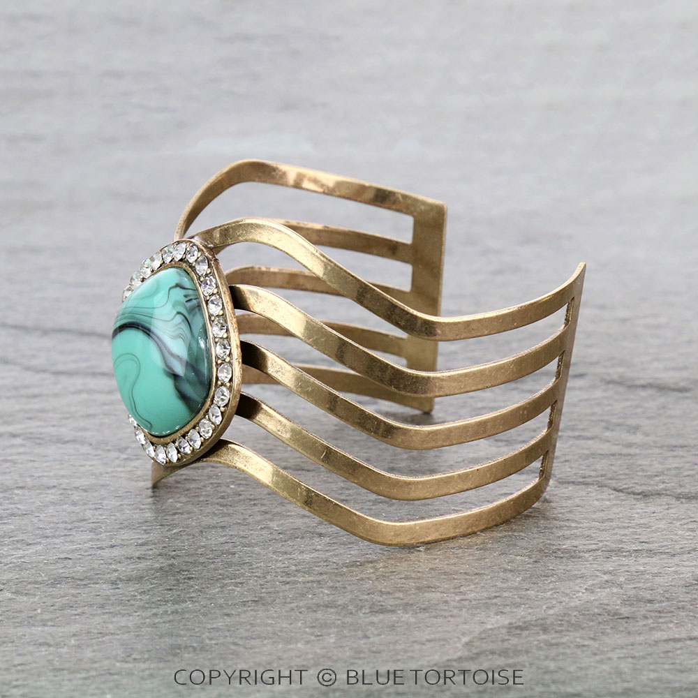 Fashion Stone Cuff Bracelet - Image 2