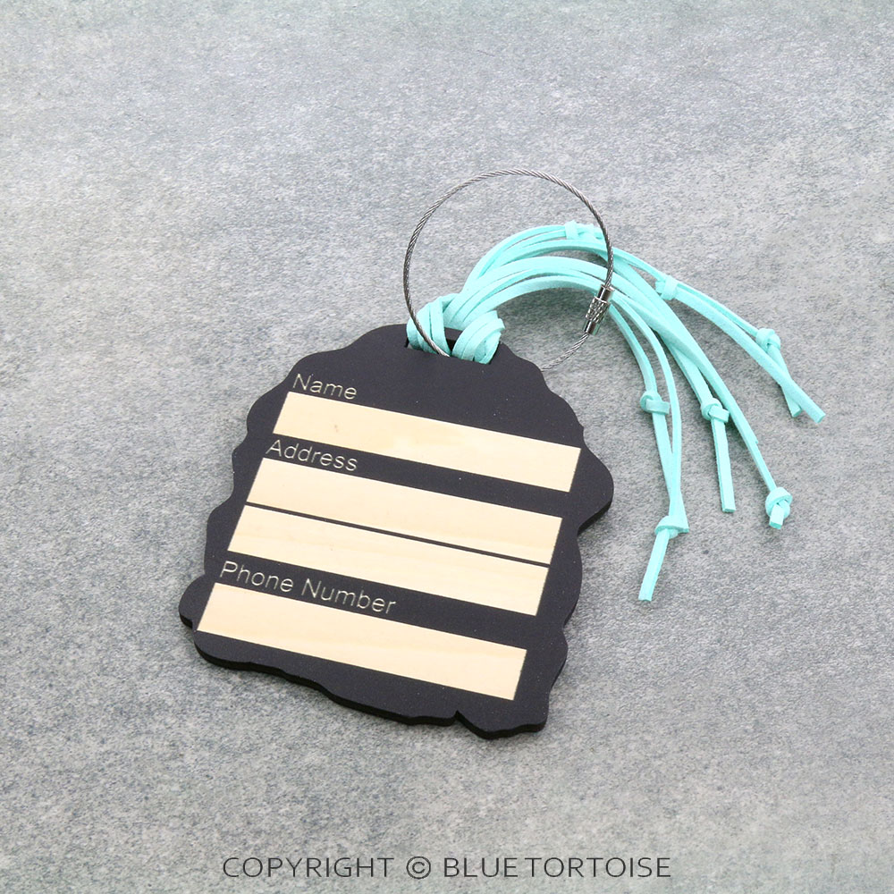 Floral Cow Luggage Tag - Image 2