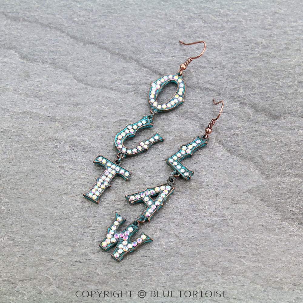 "OUTLAW" Stone Dangle Earrings
