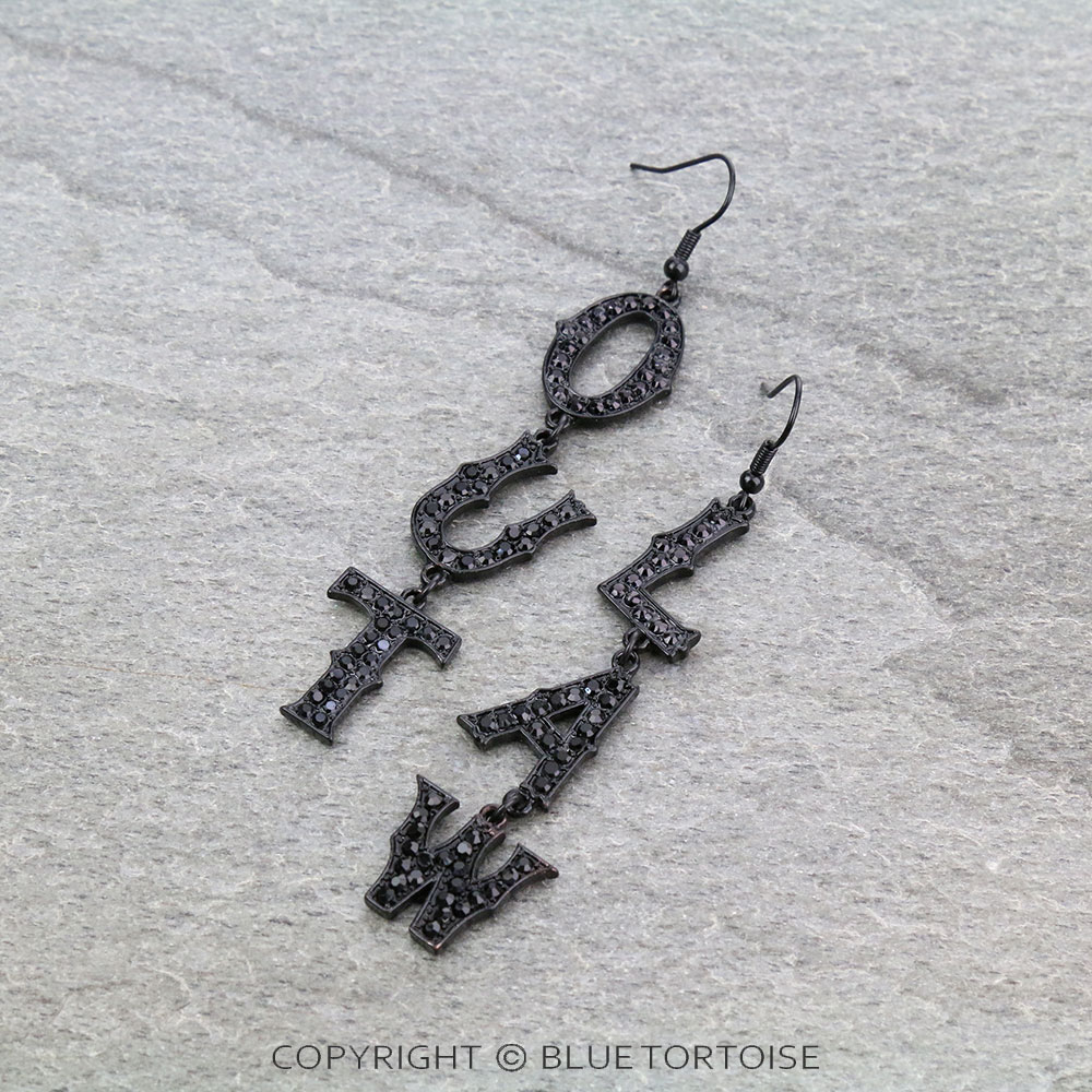 "OUTLAW" Stone Dangle Earrings