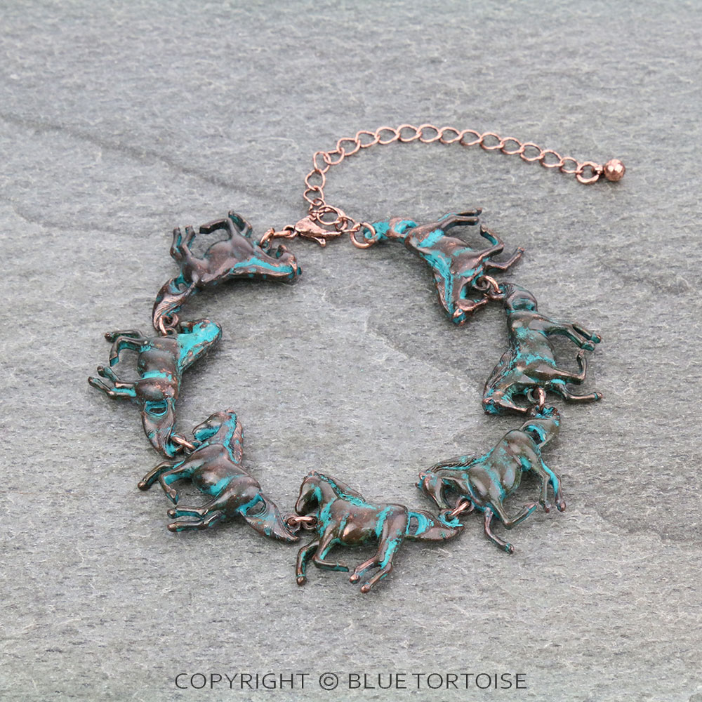 Western Horse Link Bracelet