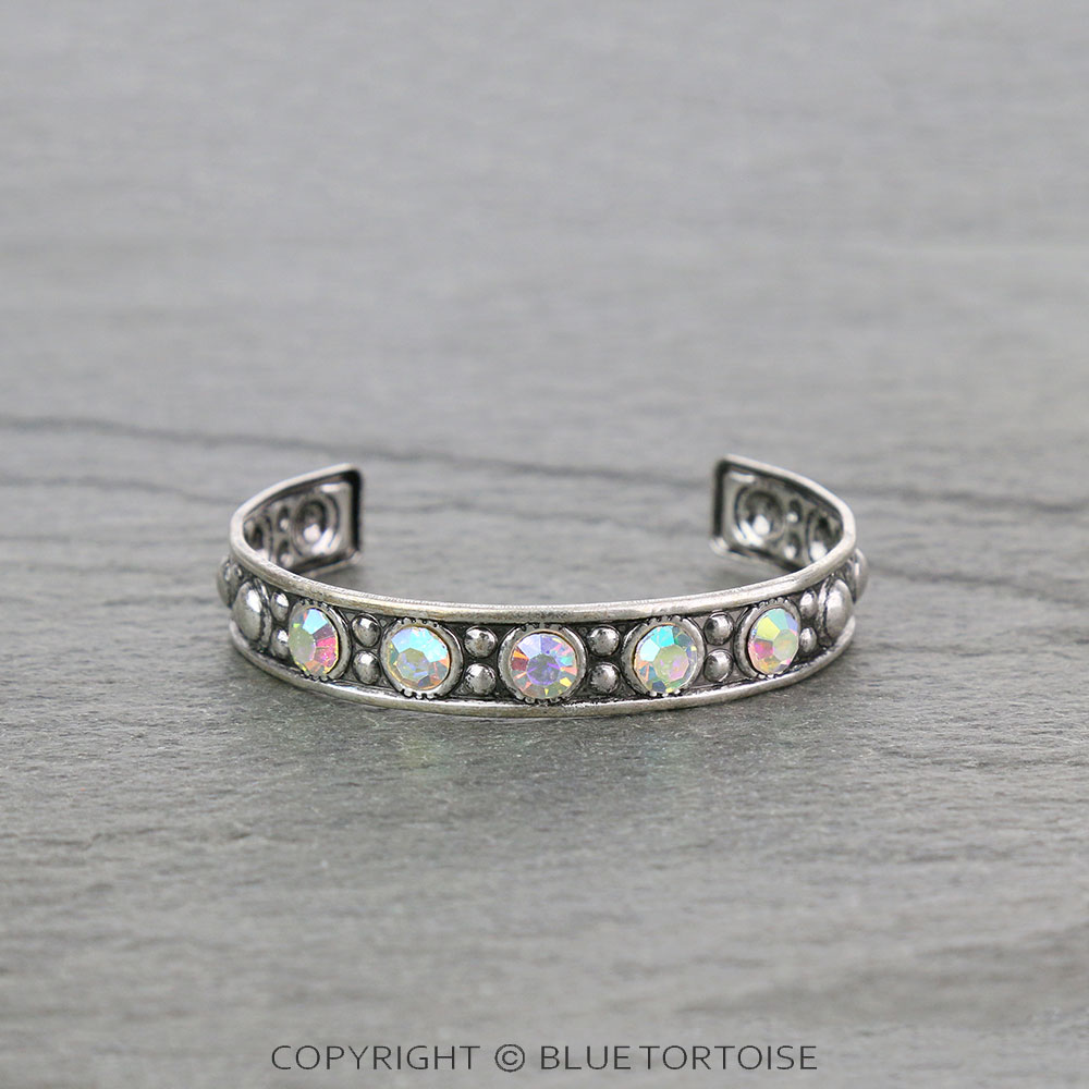 Western Design Metal with Stone Cuff Bracelet