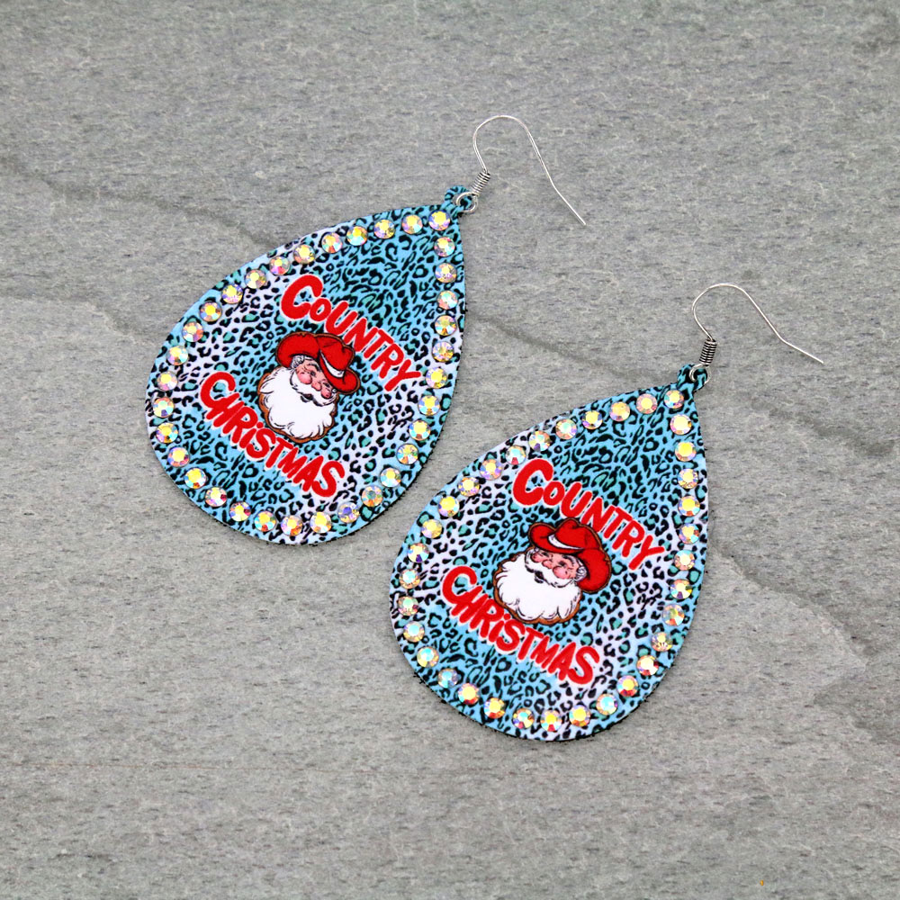 Christmas Teardrop Dangle Earrings