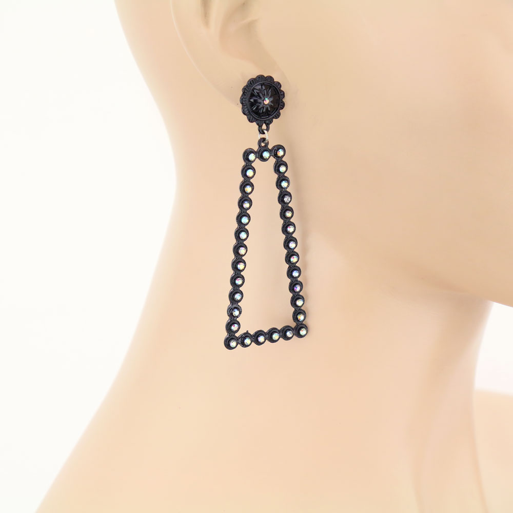 Concho Post Stone Earrings - Image 2