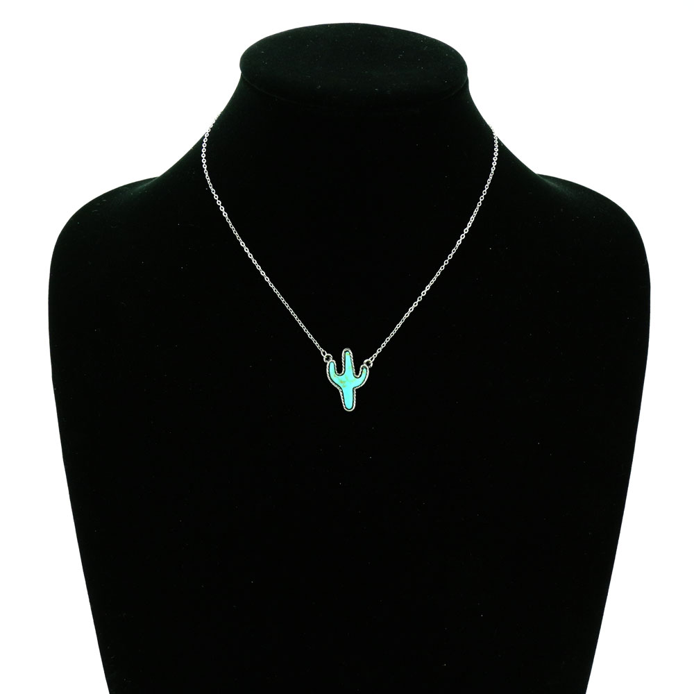 Cactus Pendant Necklace - Image 2