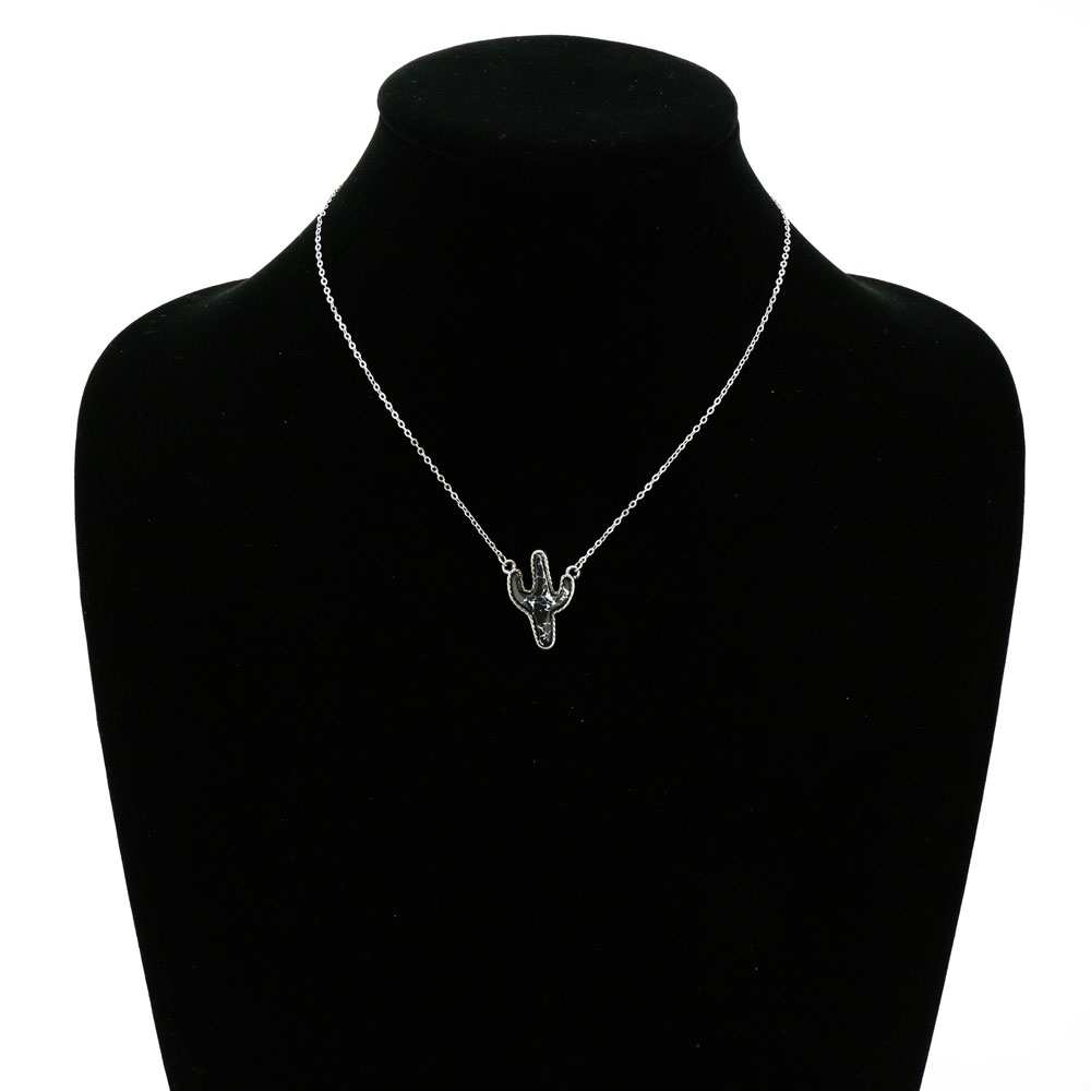 Cactus Pendant Necklace - Image 2