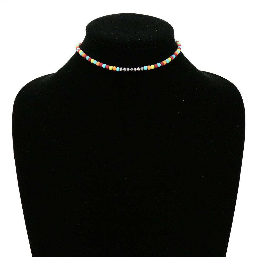 4mm Navajo Style Pearl Stone Choker - Image 2