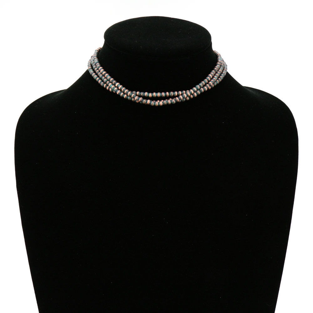 4mm Navajo Style Pearl Layered Choker - Image 2