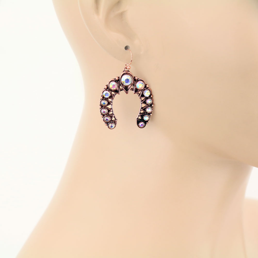 Squash Blossom Dangle Earrings - Image 2