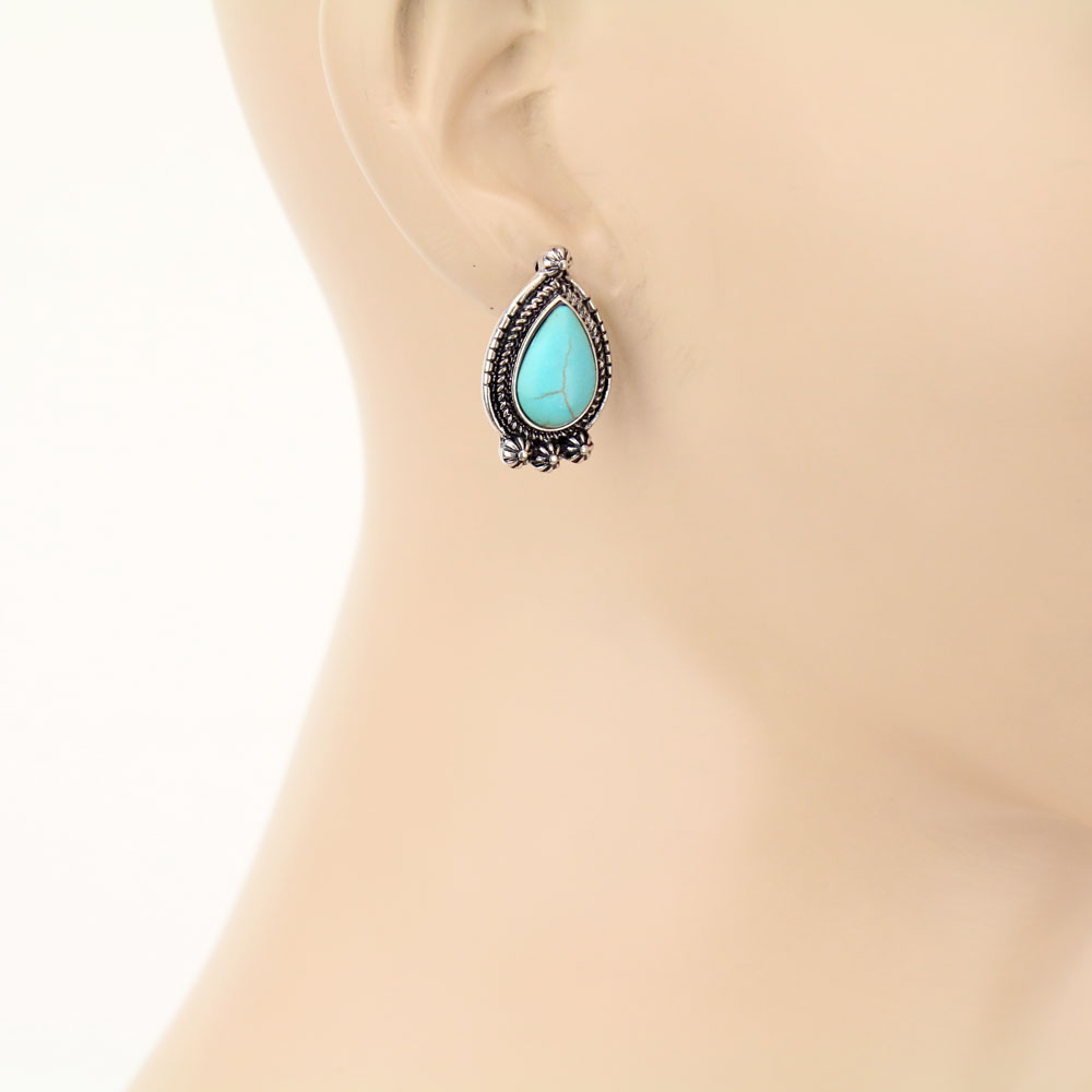 3 Pair Western Stone Earring Set - Image 2