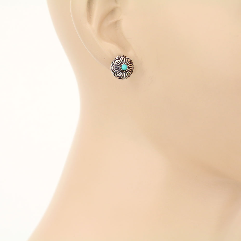 3 Pair Western Stone Earring Set - Image 3