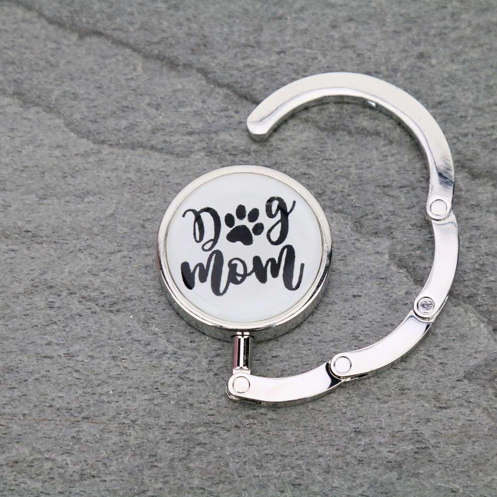 "DOG MOM" Foldable Handbag Holder - Image 2