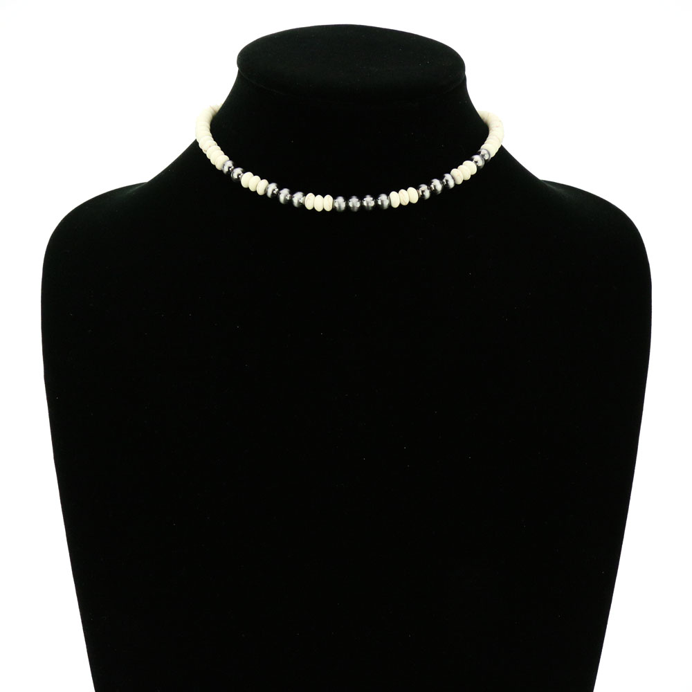 Semi Beads Choker Necklace - Image 2