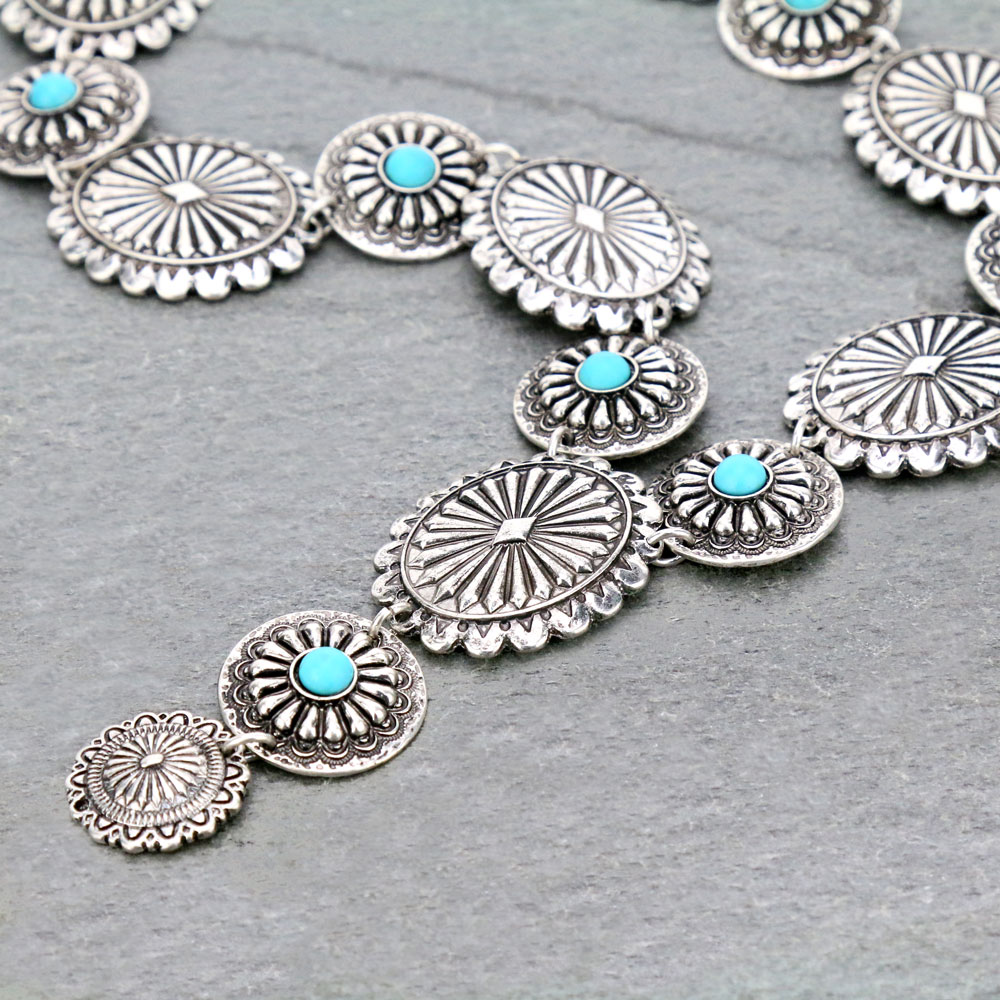 Western Concho Necklace Set - Image 3