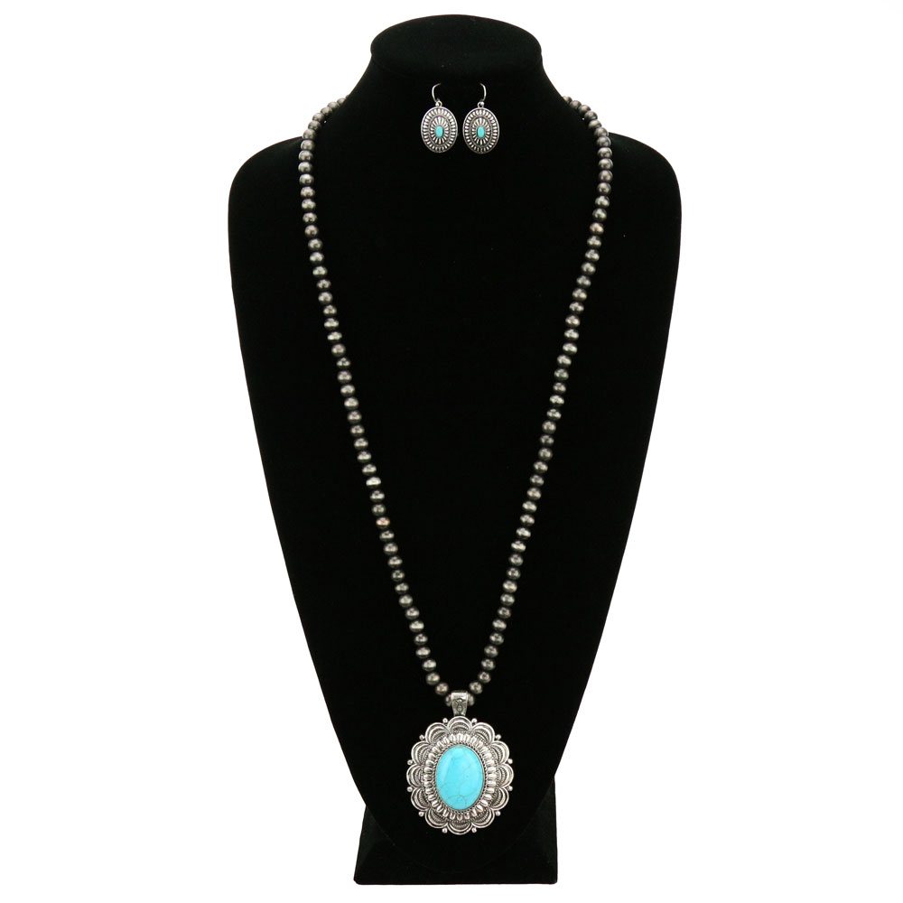 Western Concho Necklace Set - Image 2