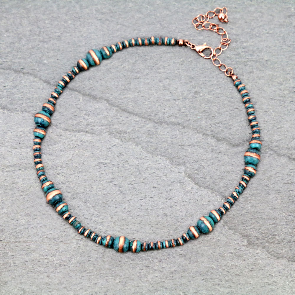 Navajo Style Pearl Choker Necklace