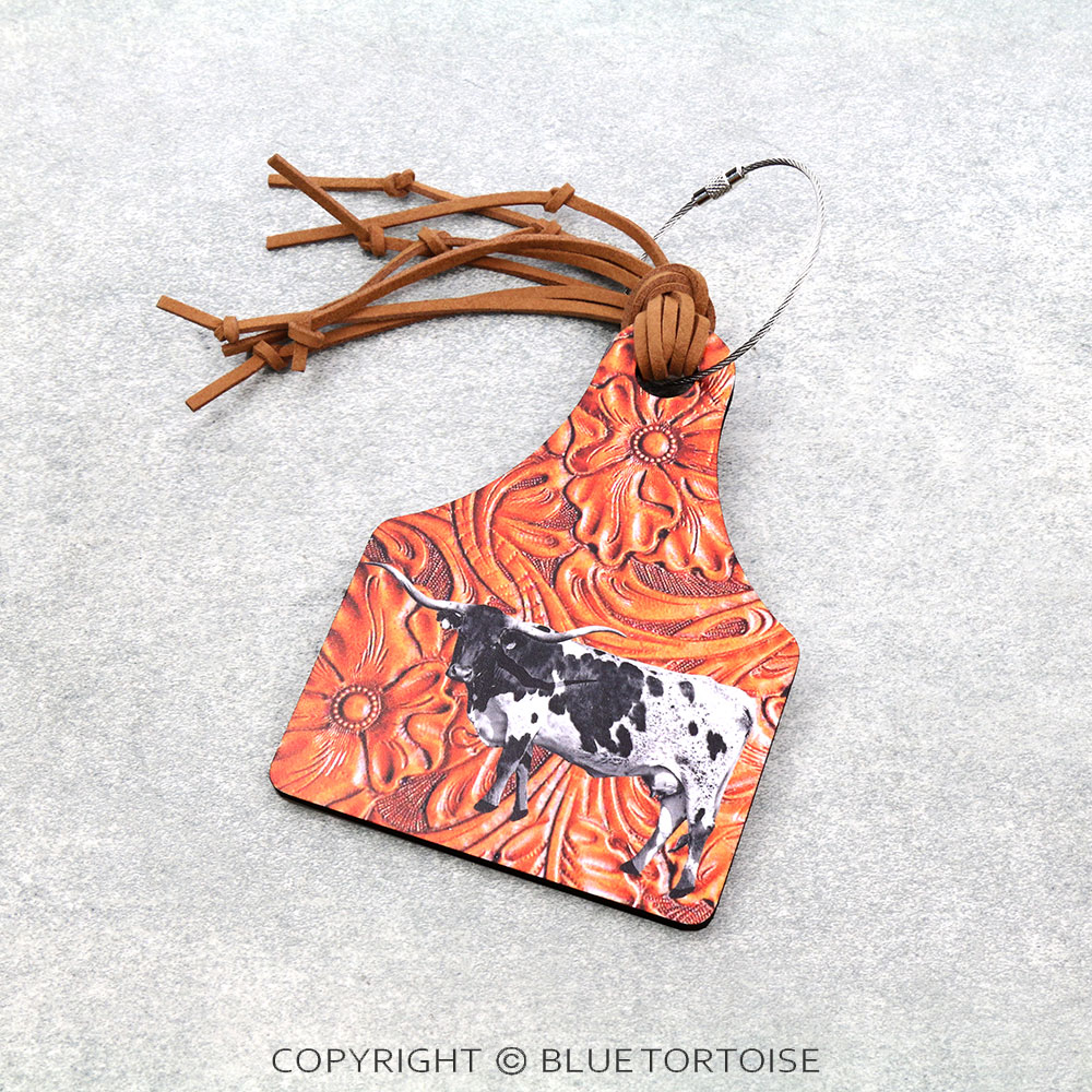 Western Farm Animal Cattle Tag Luggage Tag
