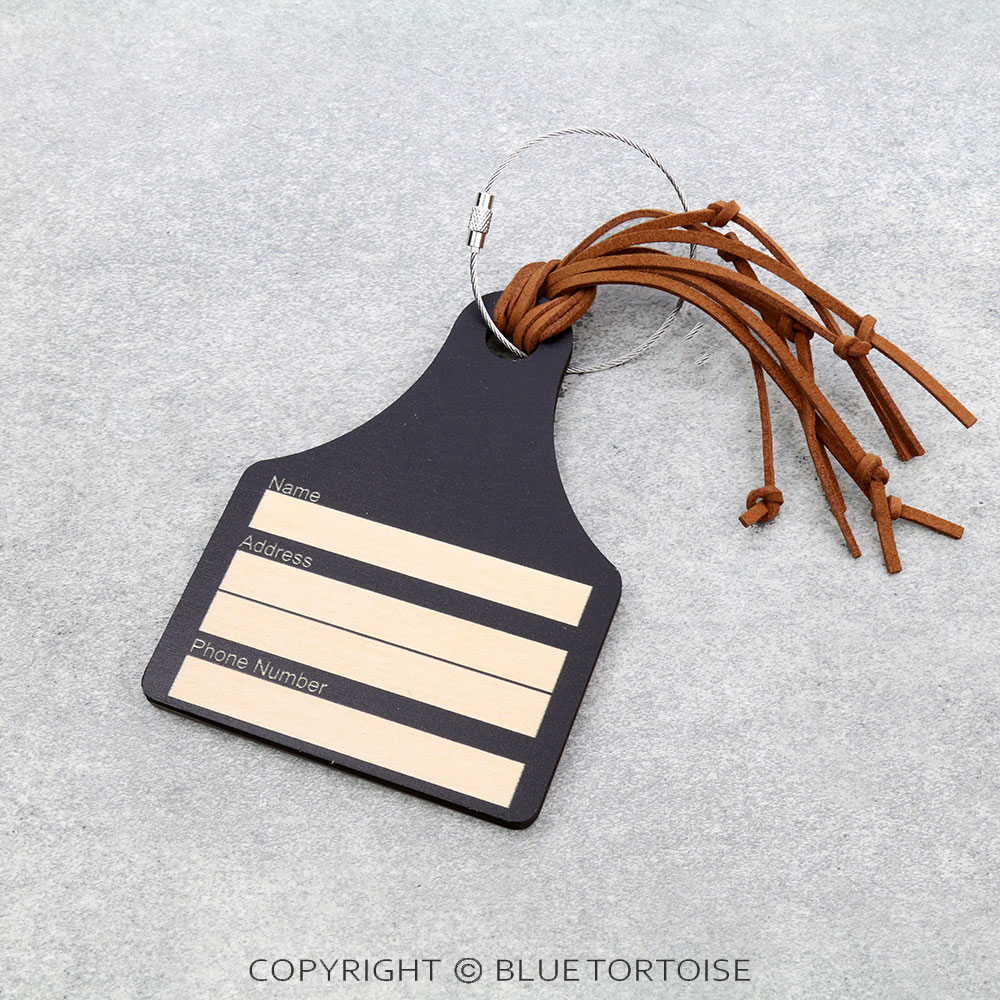 Western Farm Animal Cattle Tag Luggage Tag - Image 2
