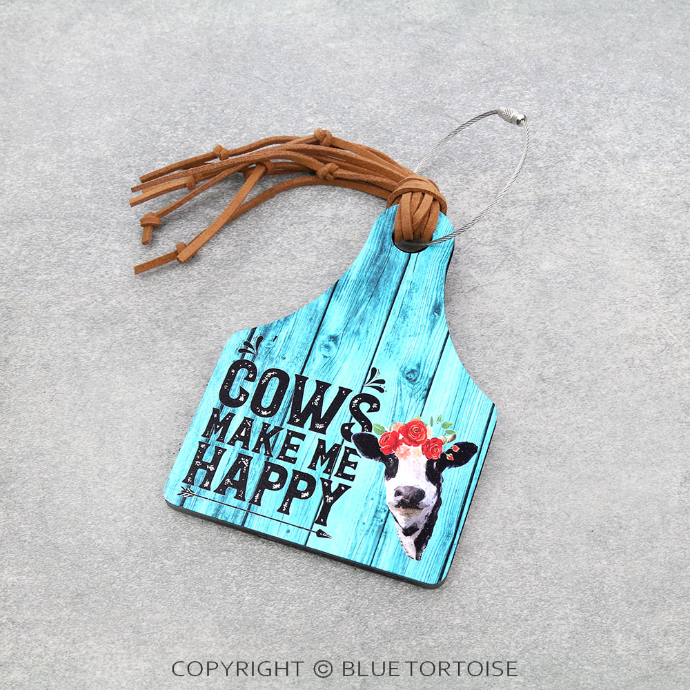 Western Farm Animal Cattle Tag Luggage Tag