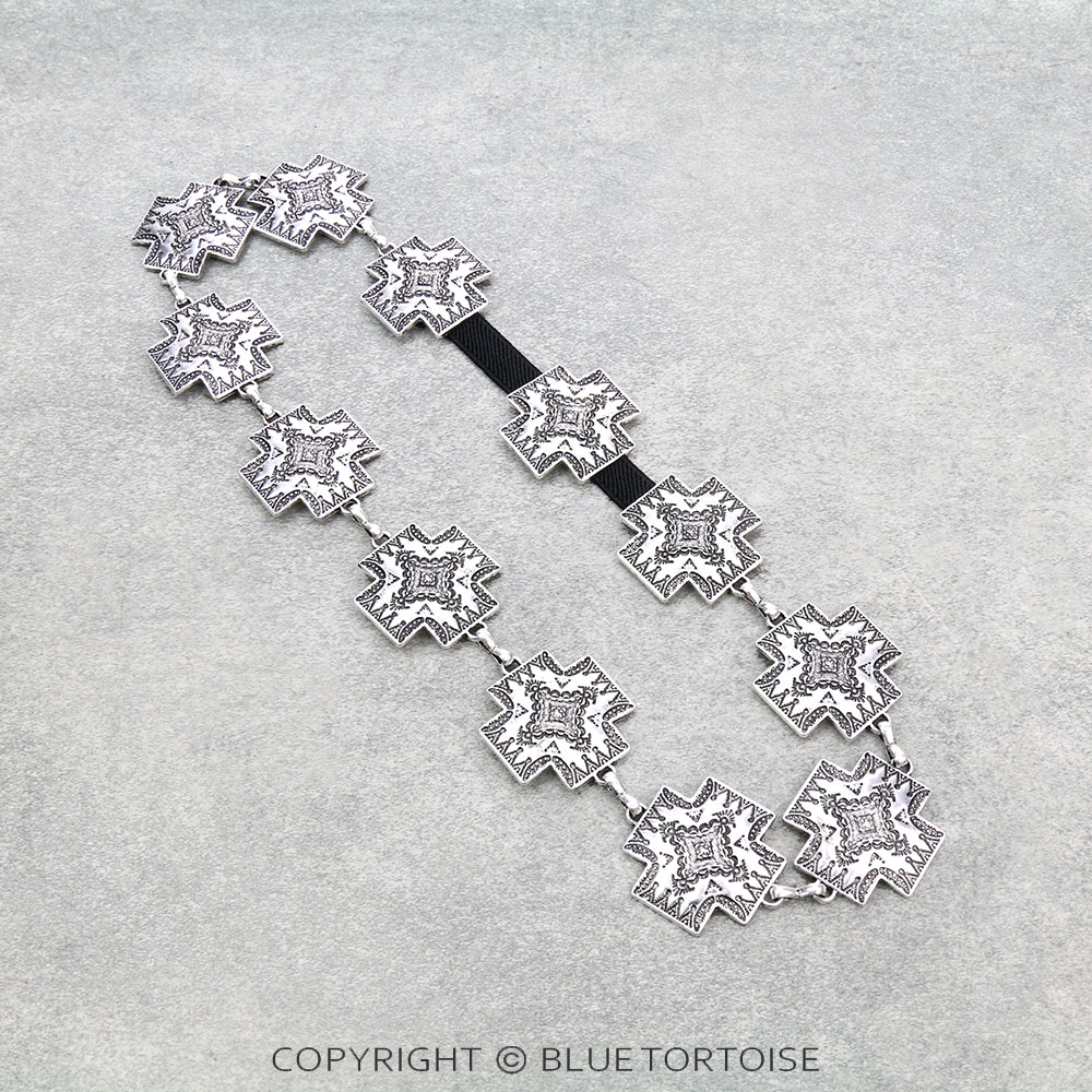 Western Cross Design Hat Band