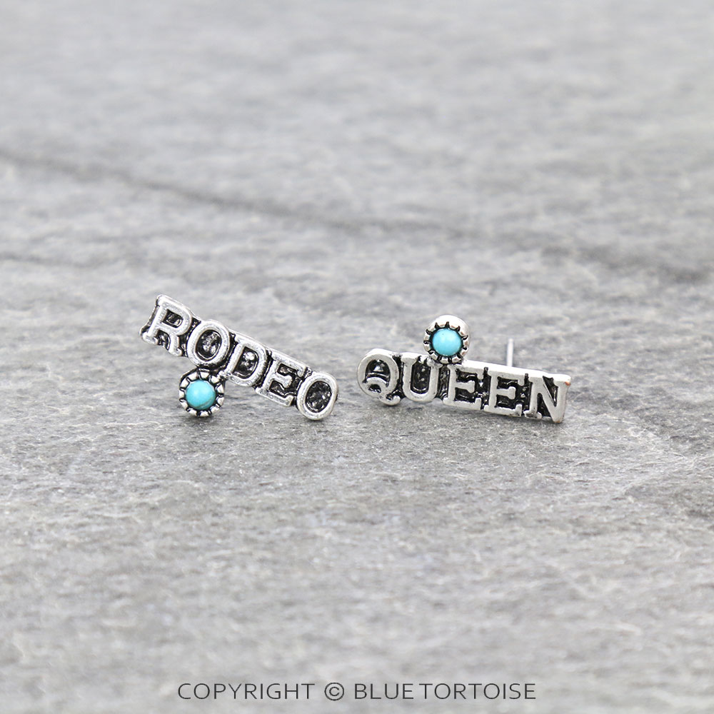 "RODEO QUEEN" TQ Stud Earrings