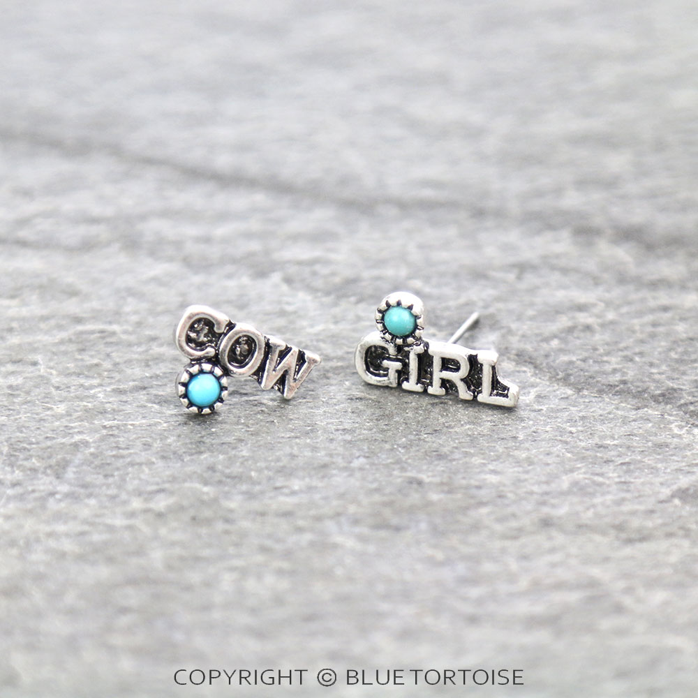 "COW GIRL" TQ Stud Earrings