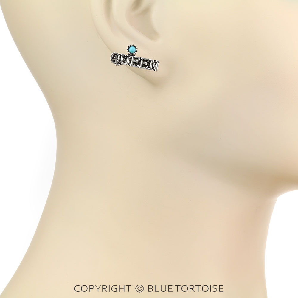 "RODEO QUEEN" TQ Stud Earrings - Image 3