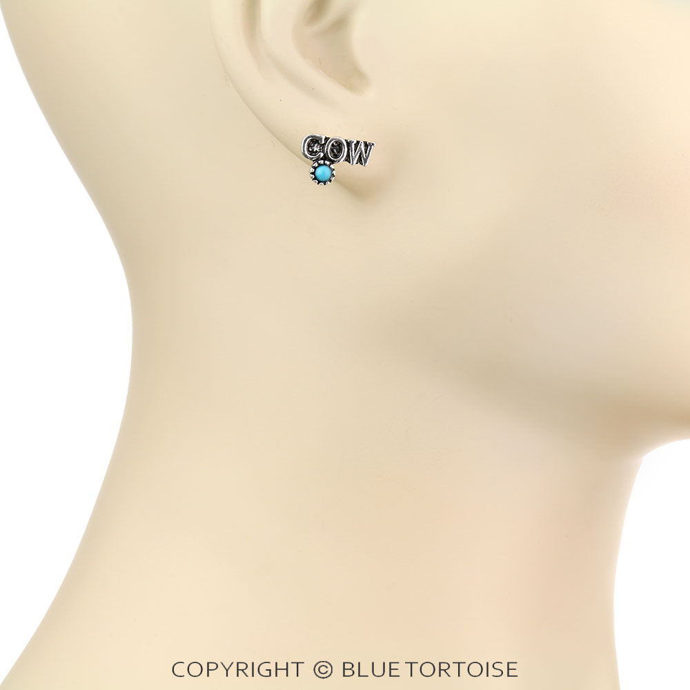 "COW GIRL" TQ Stud Earrings - Image 2