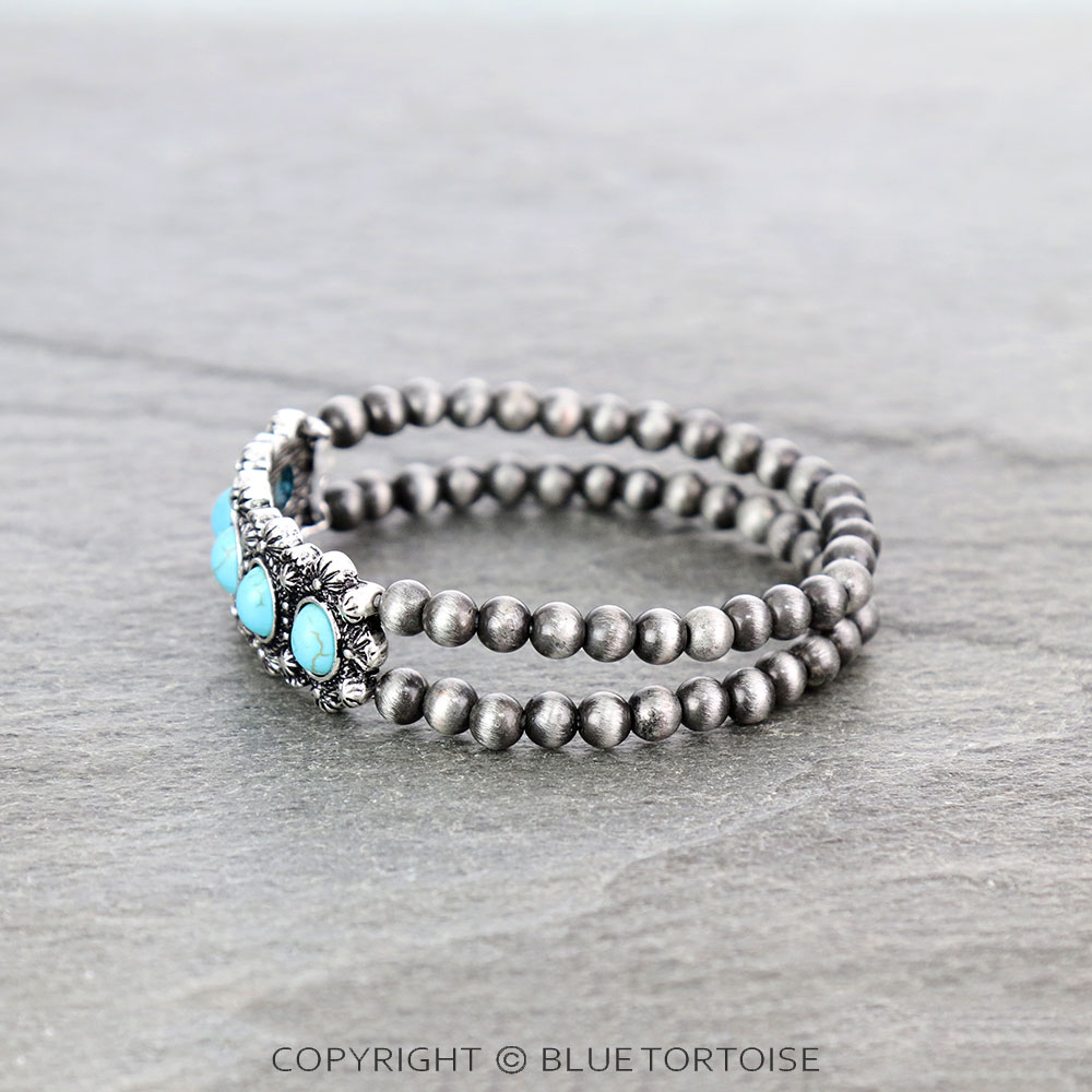 Western Design Stone Stretch Bracelet - Image 2