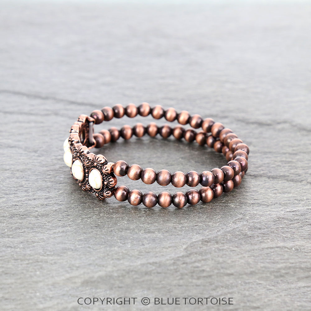 Western Design Stone Stretch Bracelet - Image 2