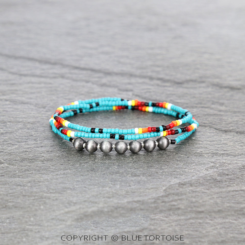 Western Seed Bead Stackable Bracelets