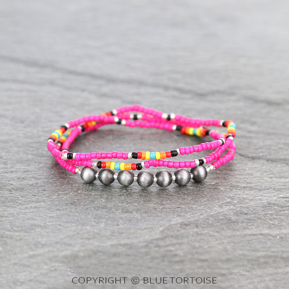 Western Seed Bead Stackable Bracelets