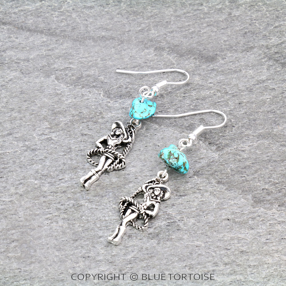 Western Cowgirl Dangle Earrings