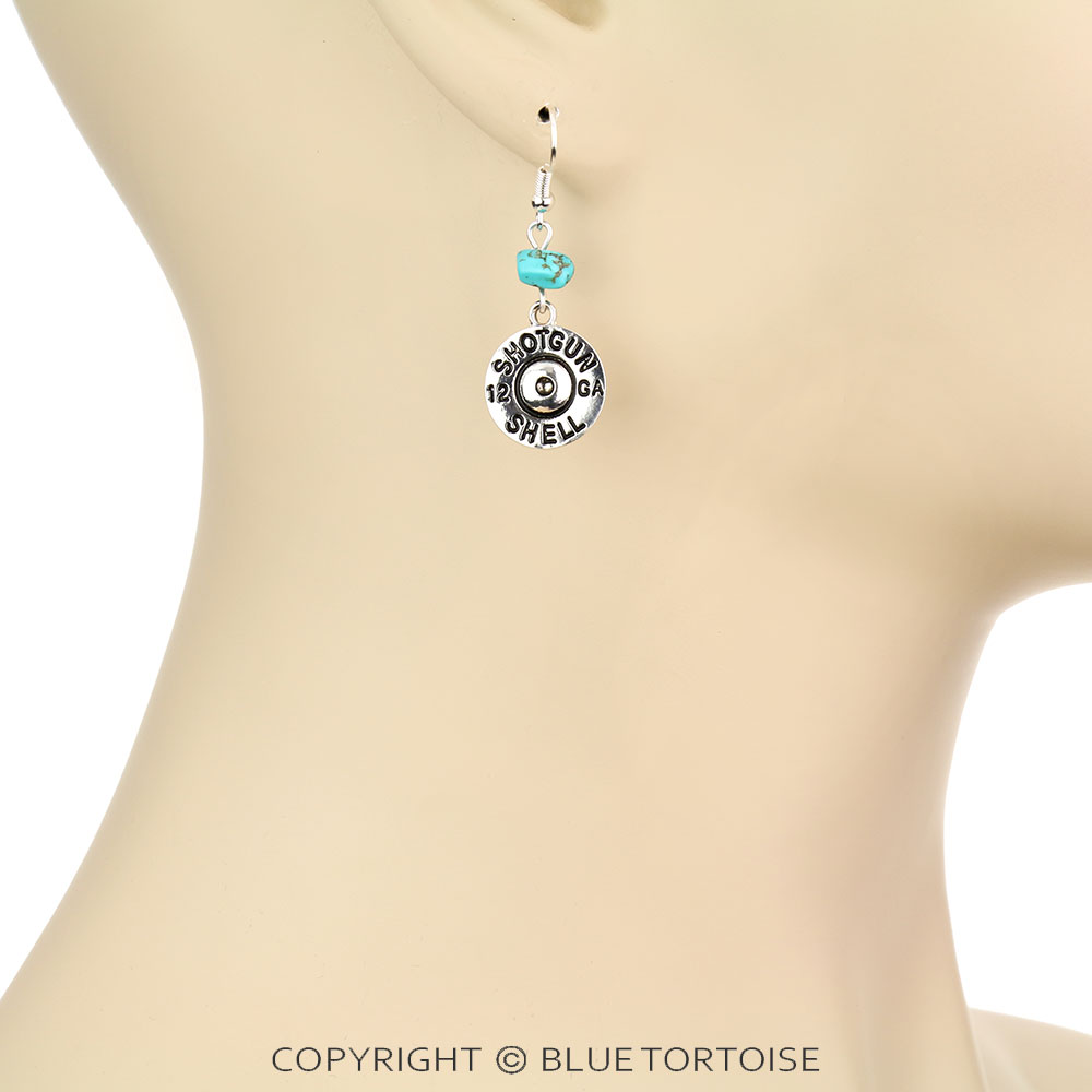 Western Shotgun Shell Dangle Earrings - Image 2