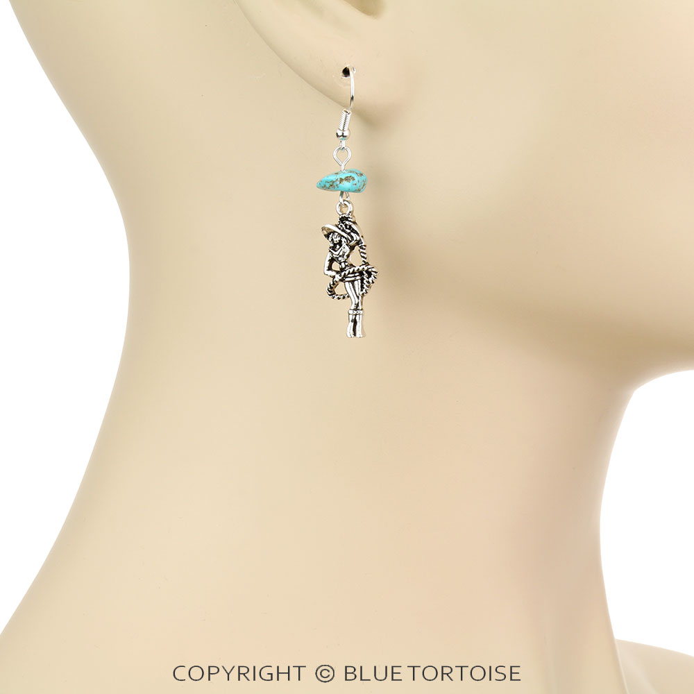 Western Cowgirl Dangle Earrings - Image 2