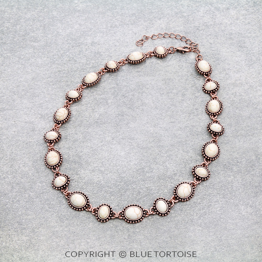 Western Stone Statement Necklace