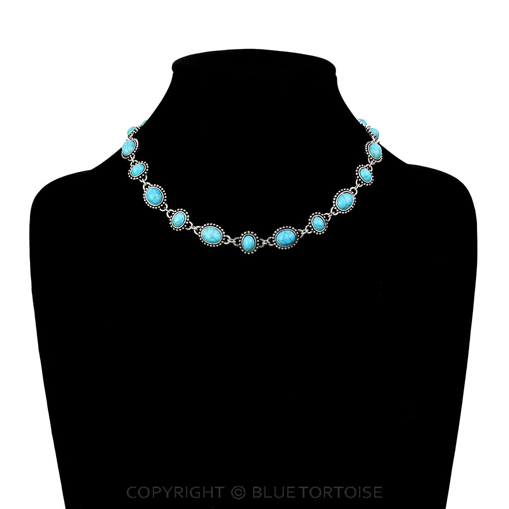 Western Stone Statement Necklace - Image 2