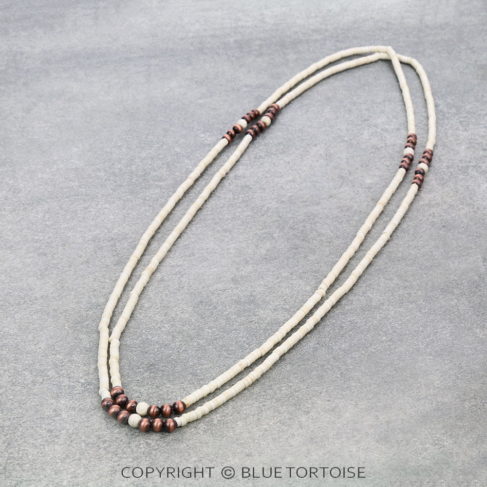 Western Rondelle Stone Bead Necklace