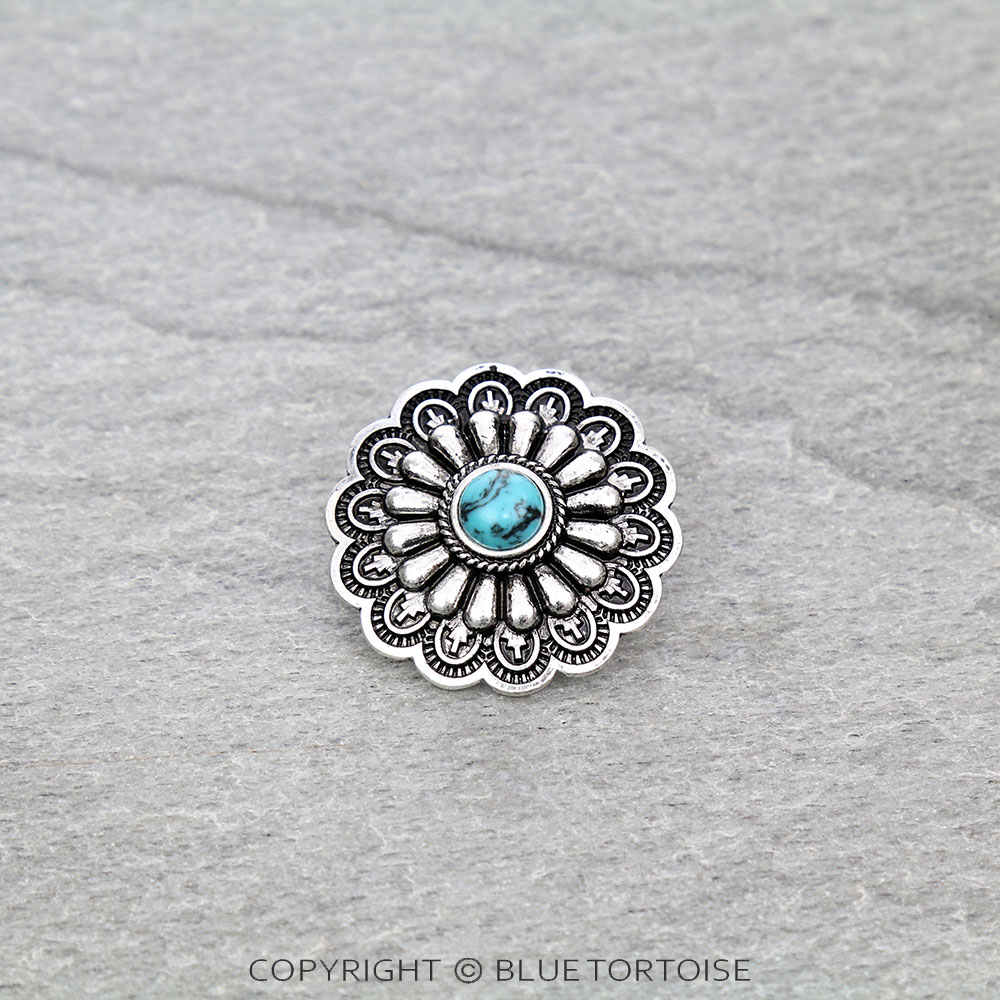 1.4" Concho Casting Hat Badge