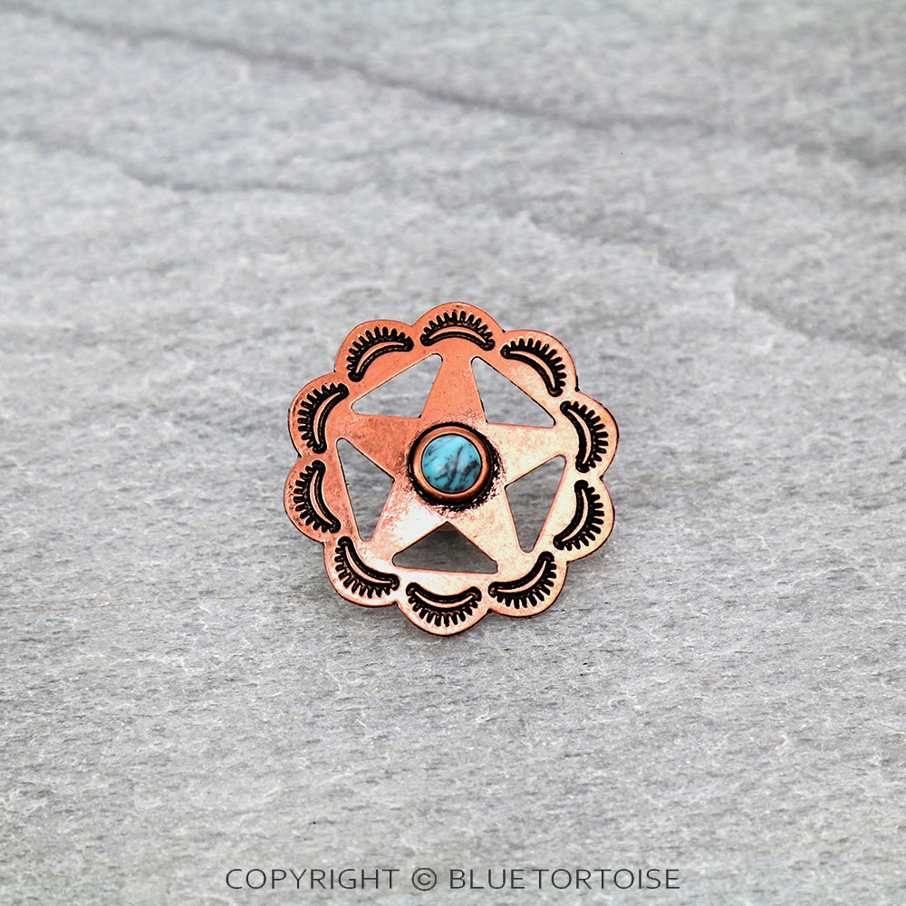 1.3" Star Casting Hat Badge