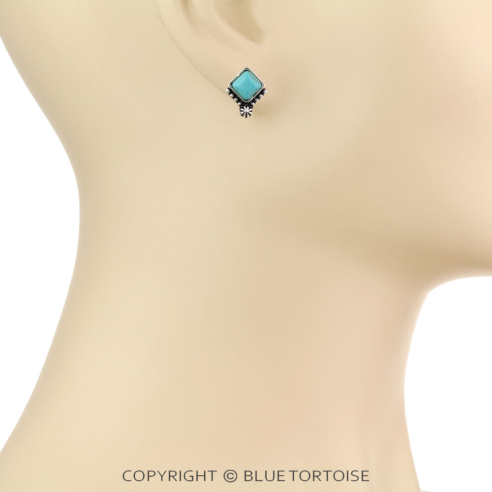 6 Pair Western Design Stud Earring Set - Image 4