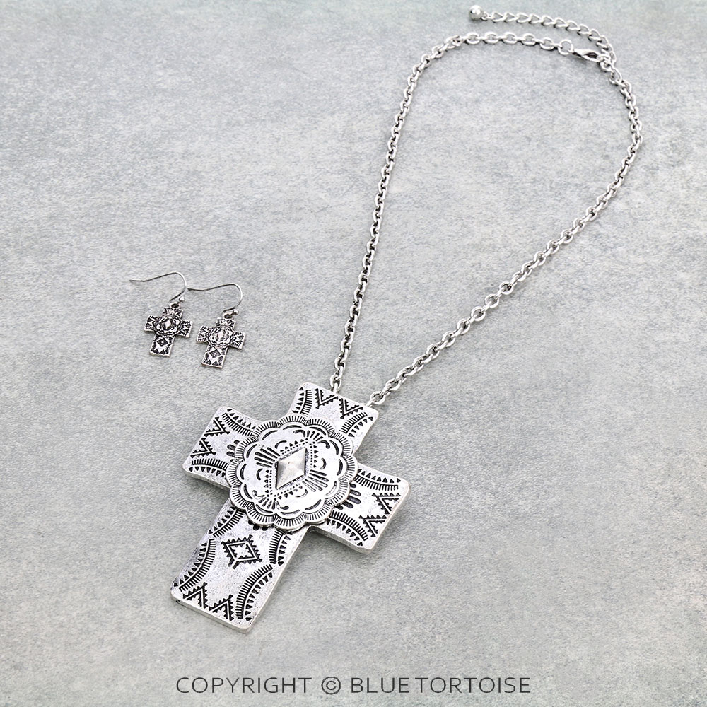 Cross Necklace Set