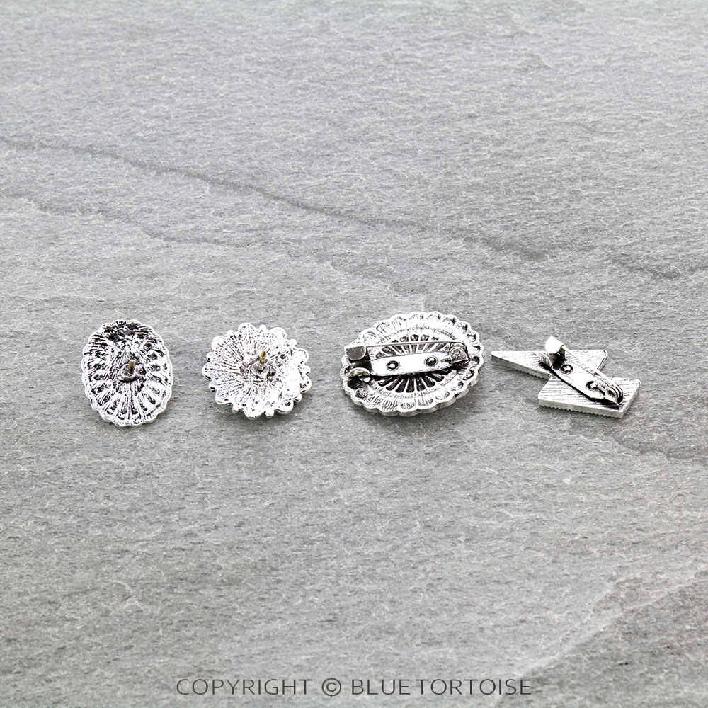 Western Concho/Thunder Stone Pins Set - Image 2