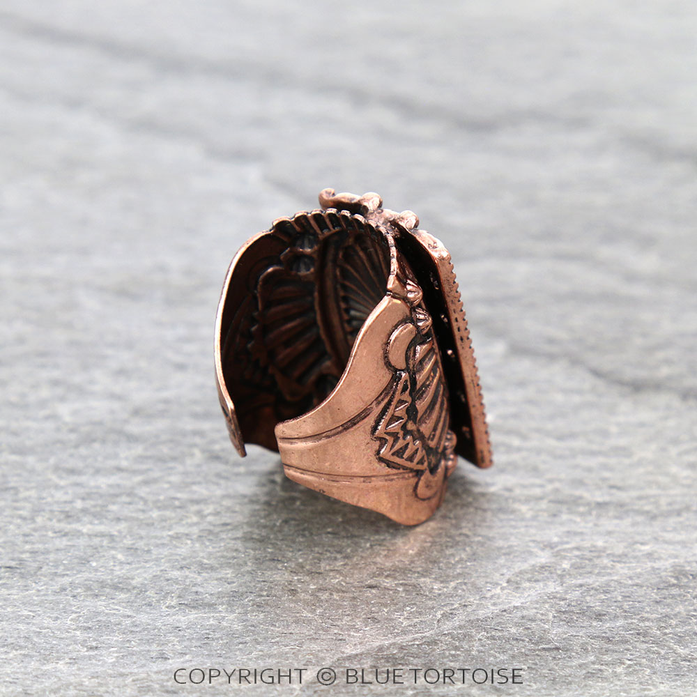Western Design Stone Cuff Ring - Image 3